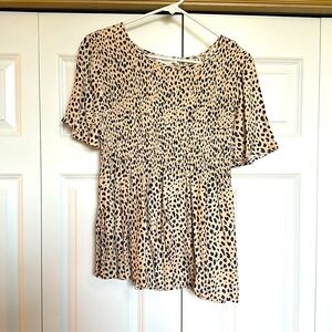 Urban romantics, tags attached, cheetah print blouse.